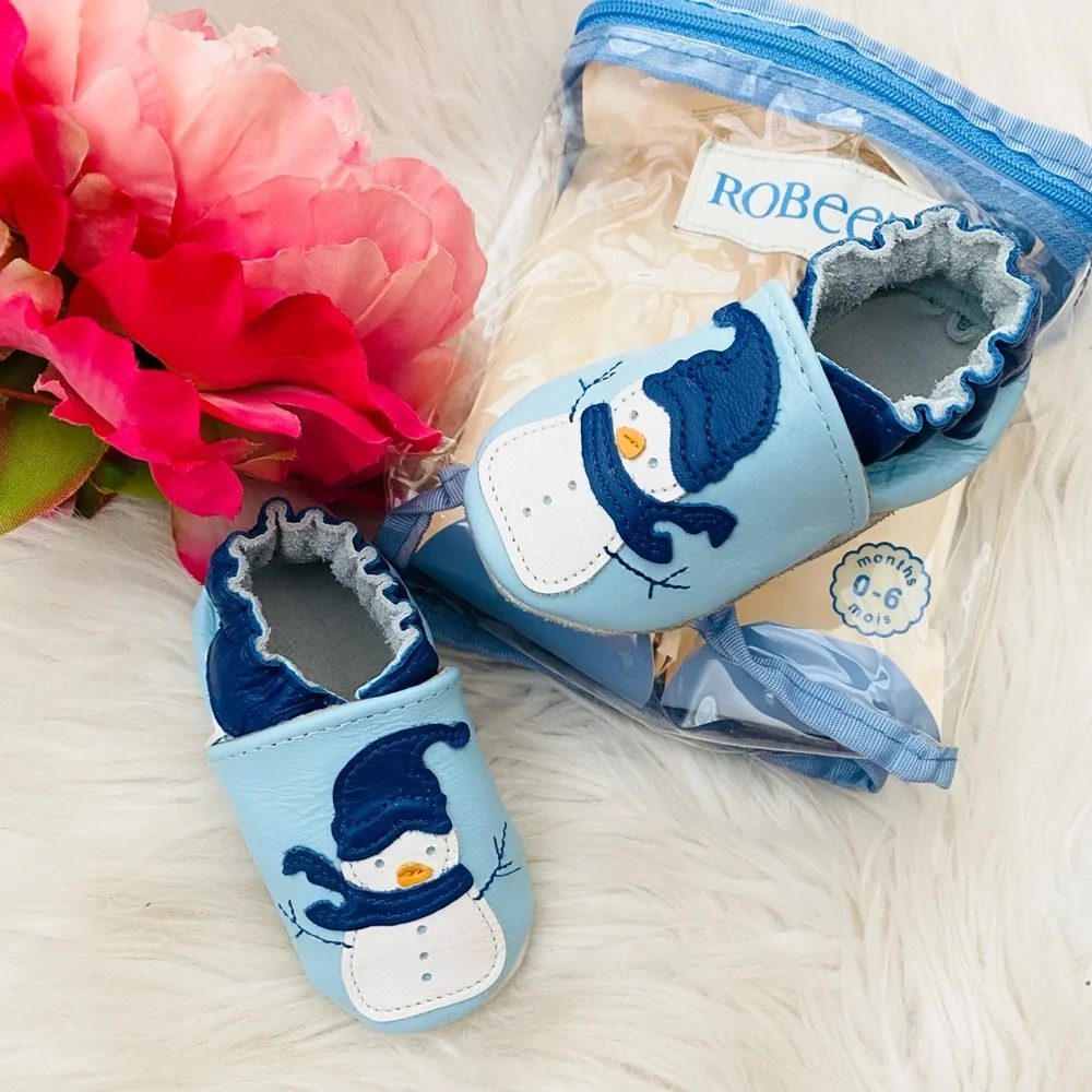 Robeez Baby Snowman Moccasins